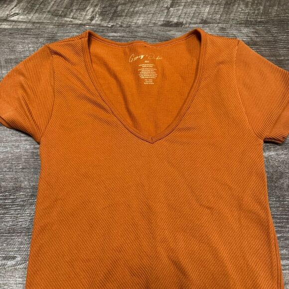 Gypsy & Jade Ribbed Short Sleeve Bodysuit Size XS/S - Picture 2 of 6